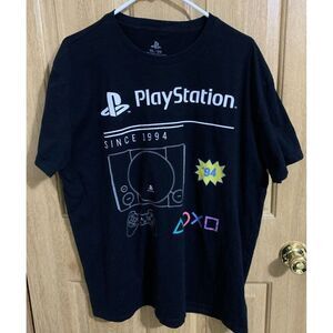 Sony PlayStation One Retro Shirt 1994 94’ Men’s XL Black Yellow